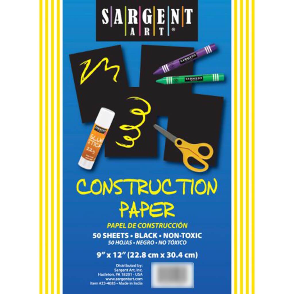 Sargent Art Construction Paper Pack 9in x 12in 50ct