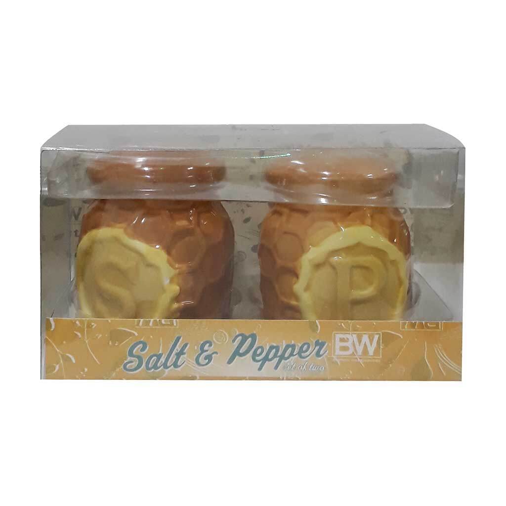 HONEYCOMB SALT &amp; PEPPER SET/2 