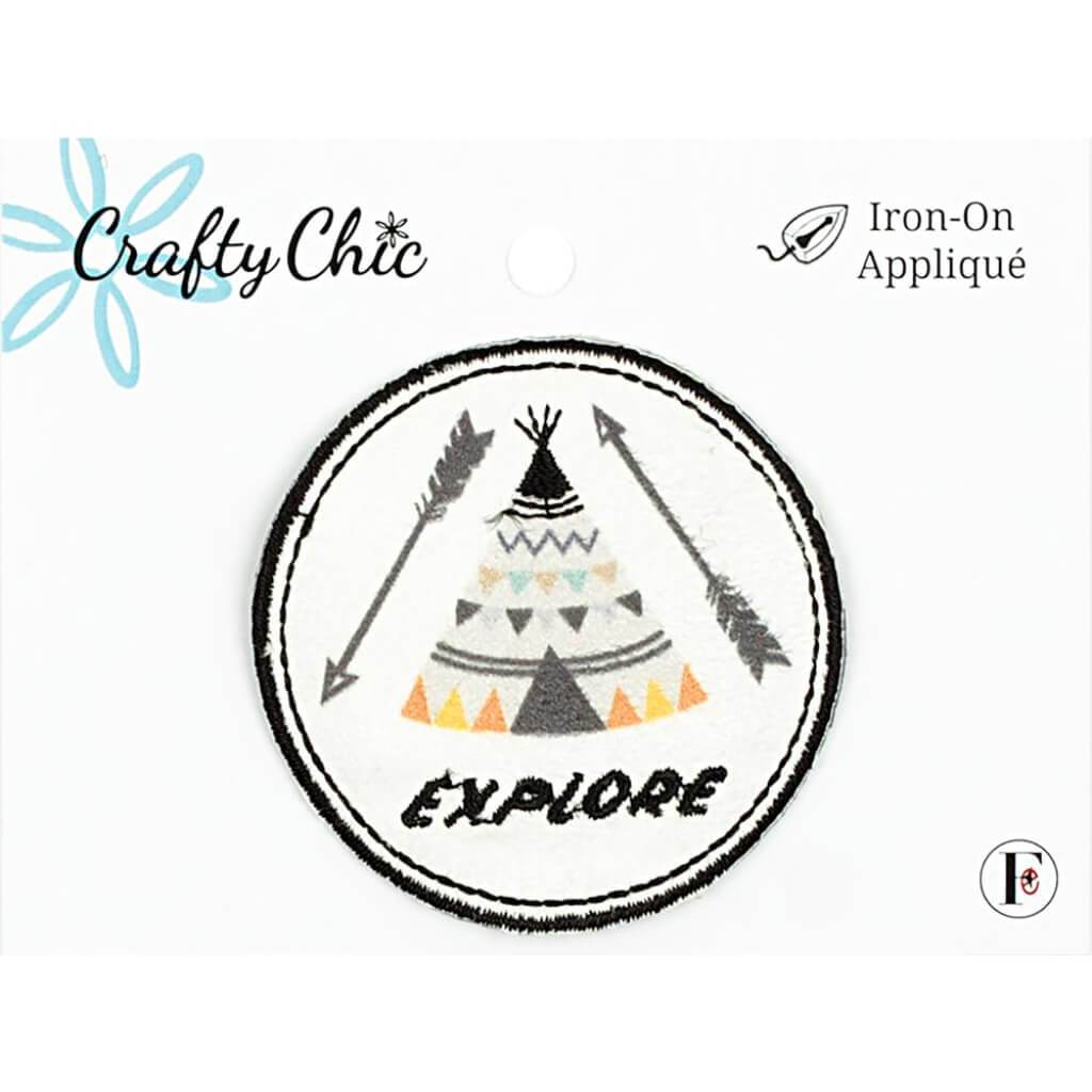 Fabric Editions Crafty Chic Iron on Patch Tent