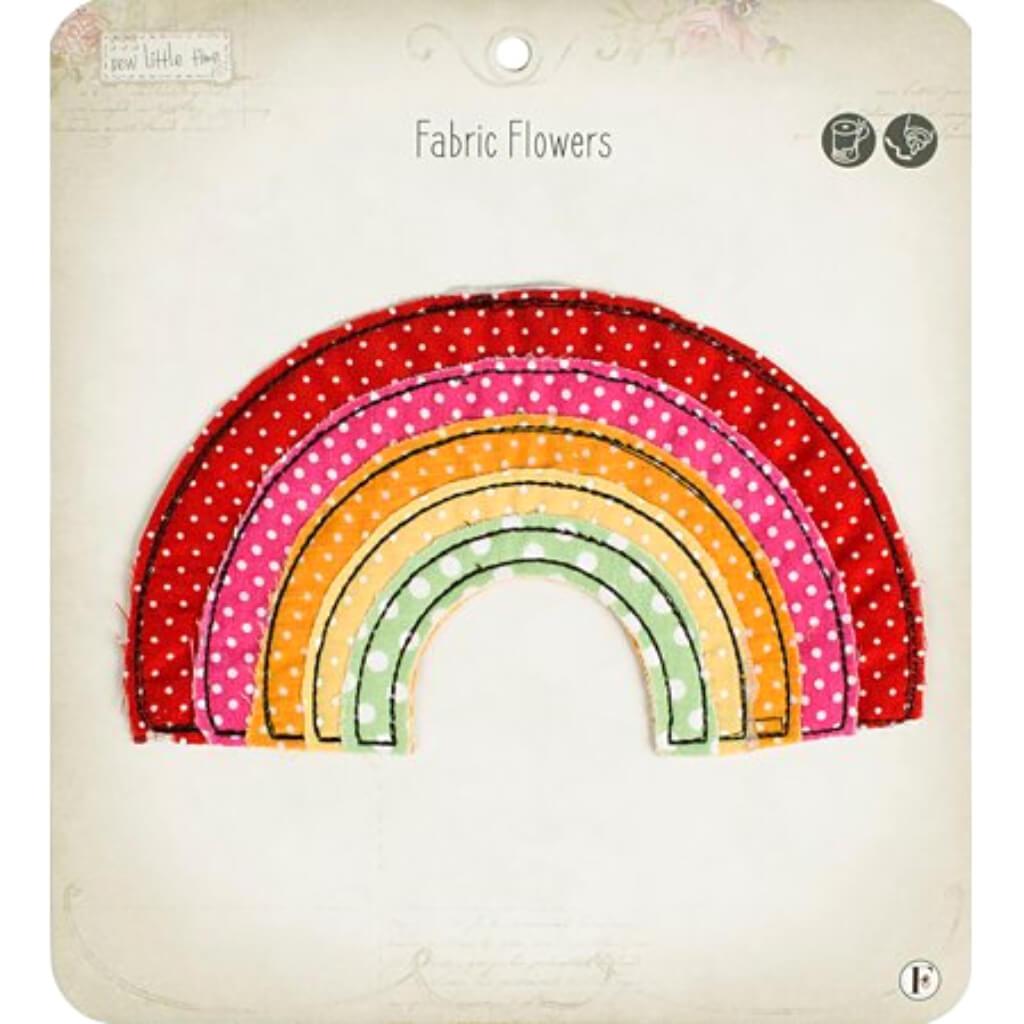 Fabric Editions Sew Little Time Sew-On Applique Rainbow
