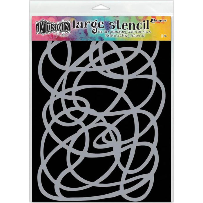 Dyan Reaveley's Dylusions Stencils 9in x 12in Squiggle