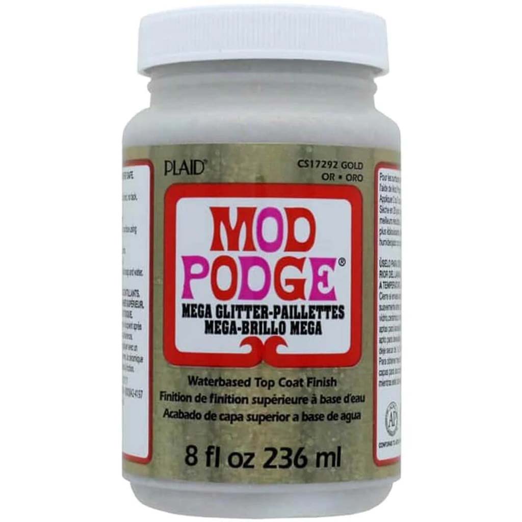 Mod Podge Mega Glitter Gold 8oz 