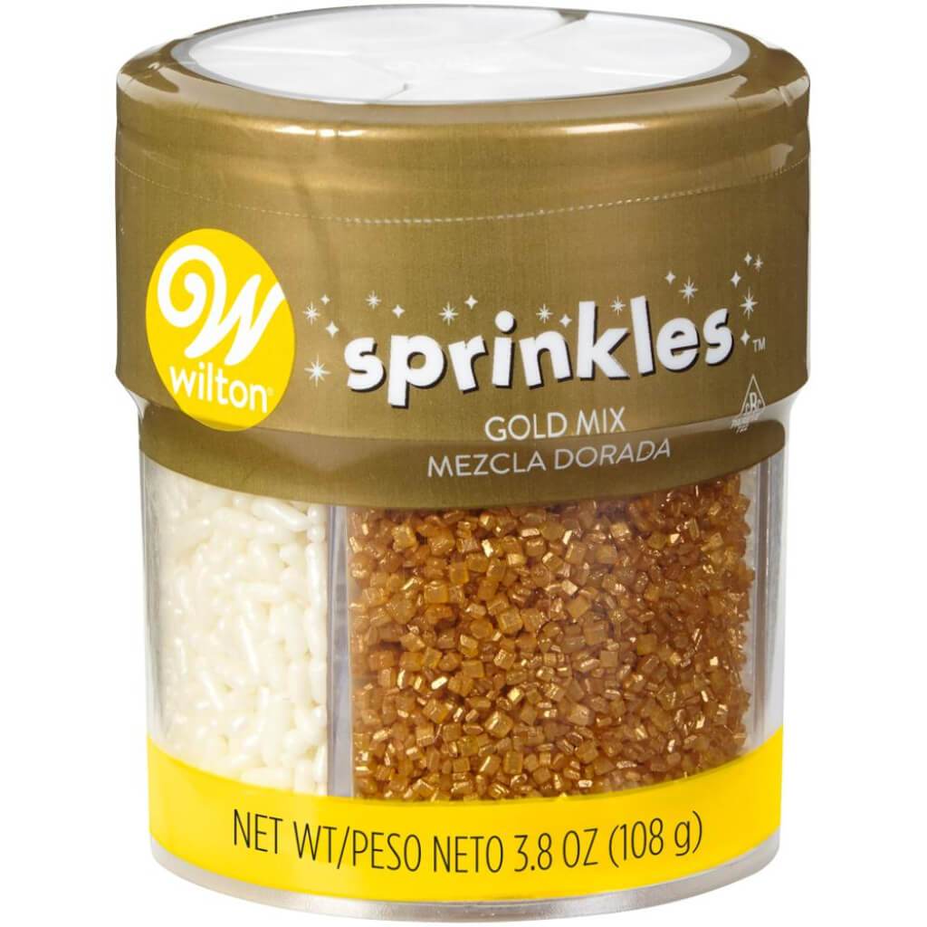 Pearlized Sprinkles 3.8oz Gold 4 Cell 