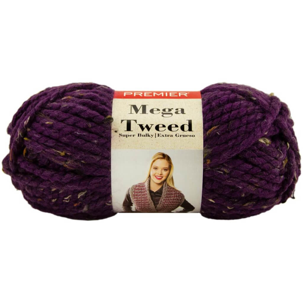 Mega Tweed Yarn Mauve