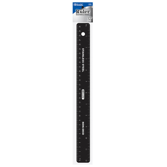 Stainless Steel Ruler 12in