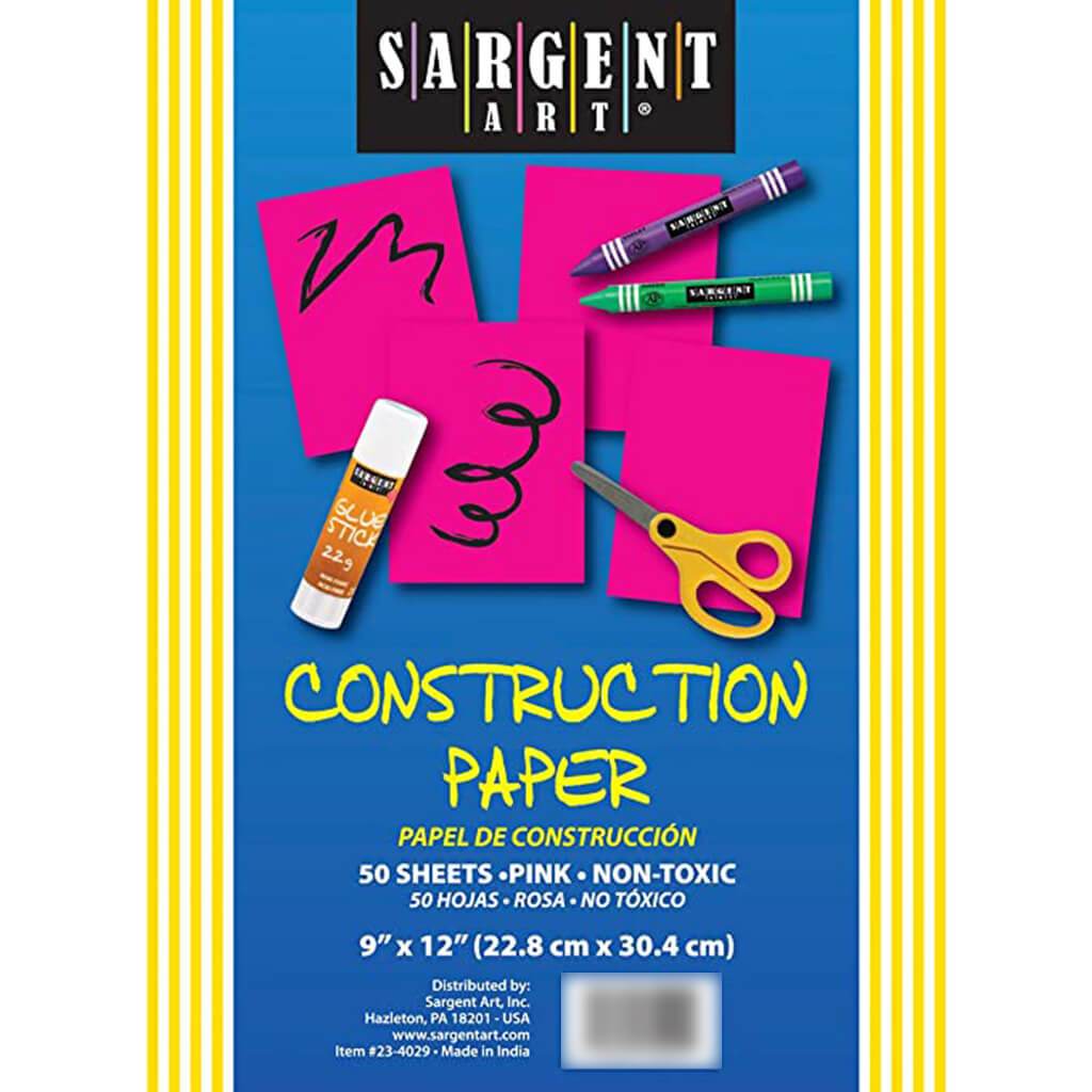 Sargent Art Construction Paper Pack 9in x 12in 50ct