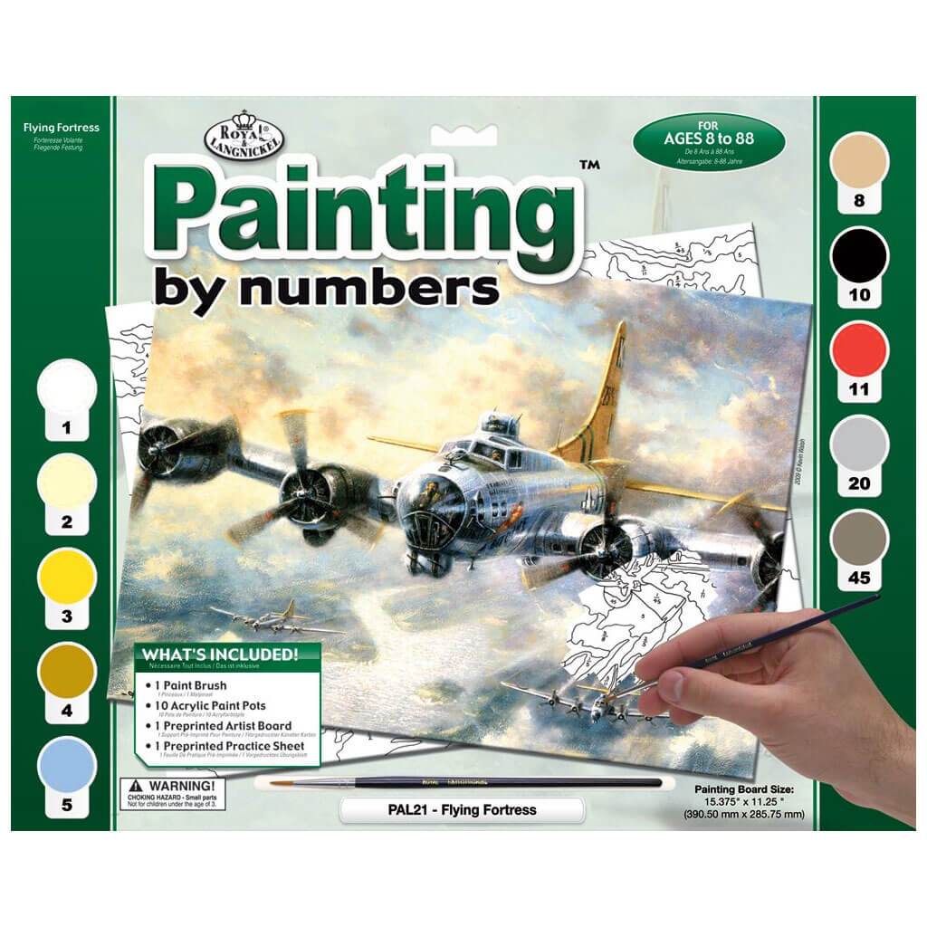 Paint By Number Set Large Flying Fortress