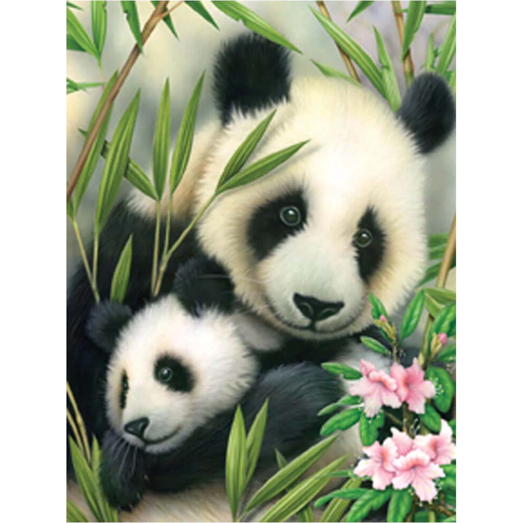 Junior Small Paint By Number Kit Panda &amp; Baby