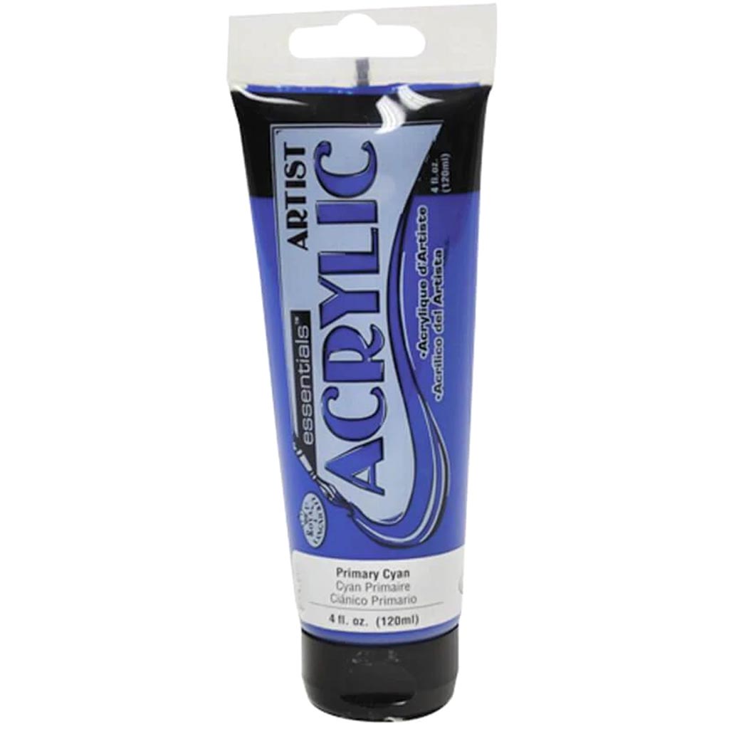 Essentials Acrylic Paint 120ml Primary Cyan