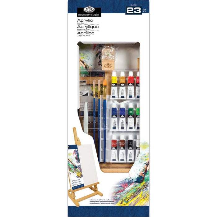 Royal & Langnickel Acrylic Painting Table Easel SetLarge 23pcs