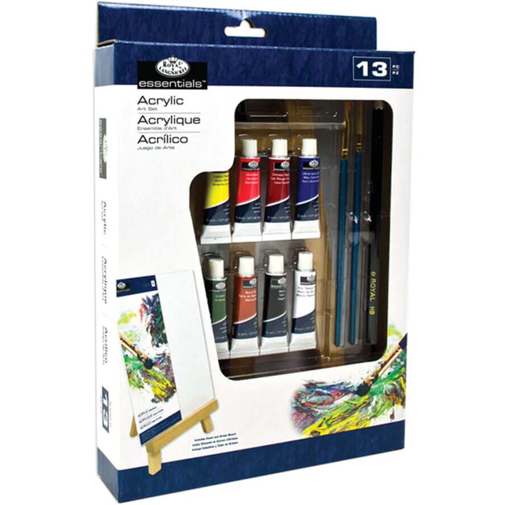 Royal and Langnickel Brush Easel Art Acrylic Set 13pcs