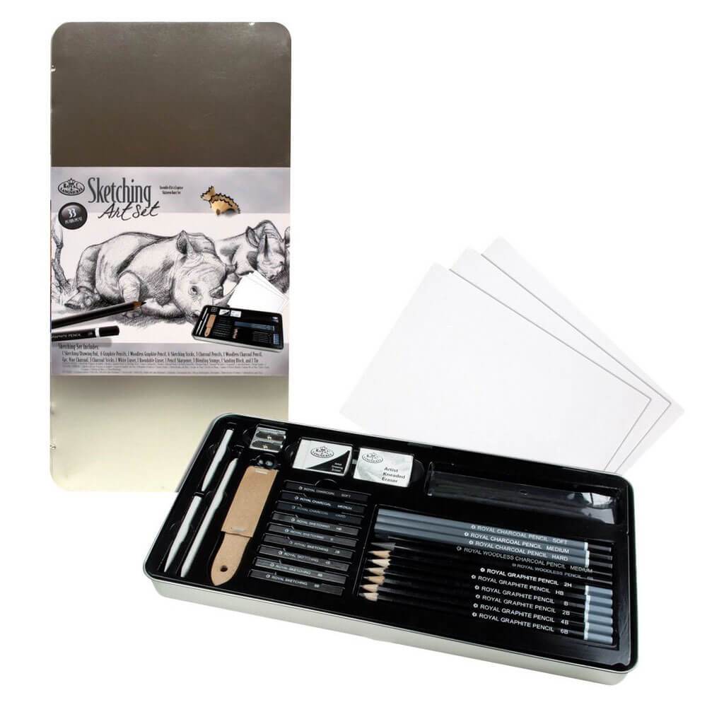 Sketching Art Set with Tin Large