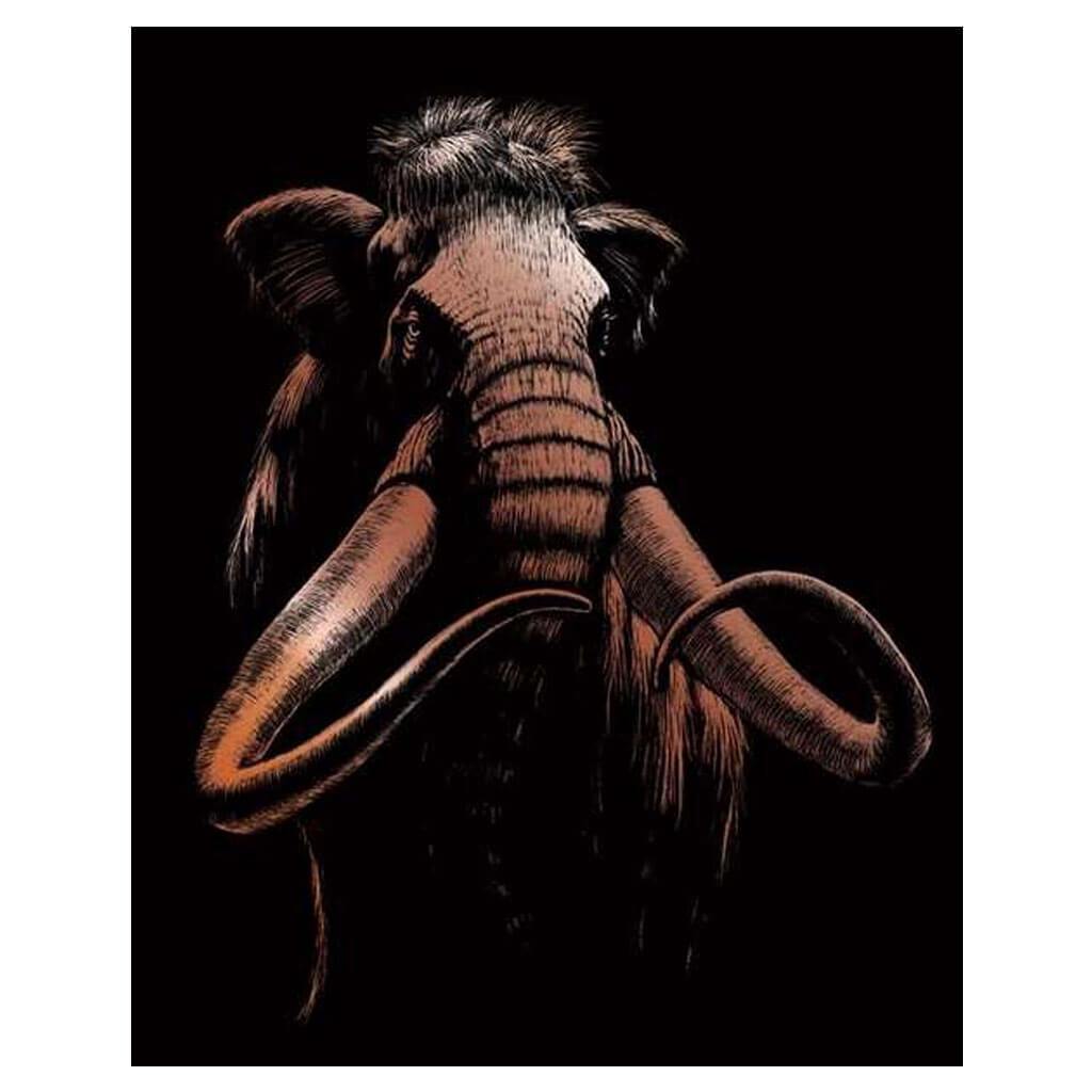 Engraving Art Wooly Mammoth