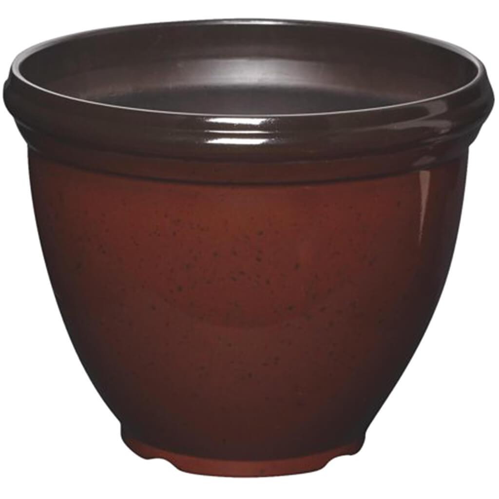 Heritage Planter with Chocolate Cherry Finish 15in