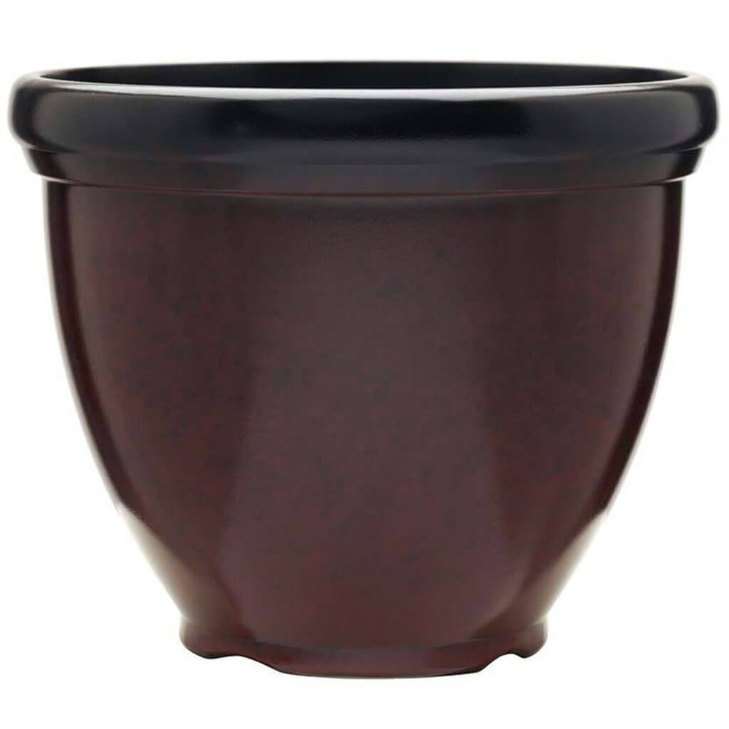 Heritage Planter with Chocolate Cherry Finish 18in