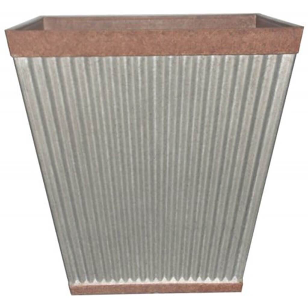 Pleated Round Rustic Planter