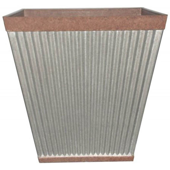 Pleated Round Rustic Planter
