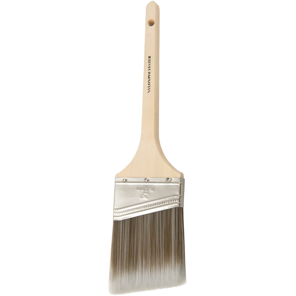 Nylon Polyester Blend Pro Flat Sash Brush 3in