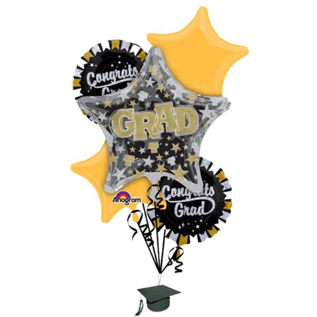 Bouquet Of Balloon Glitter Grad