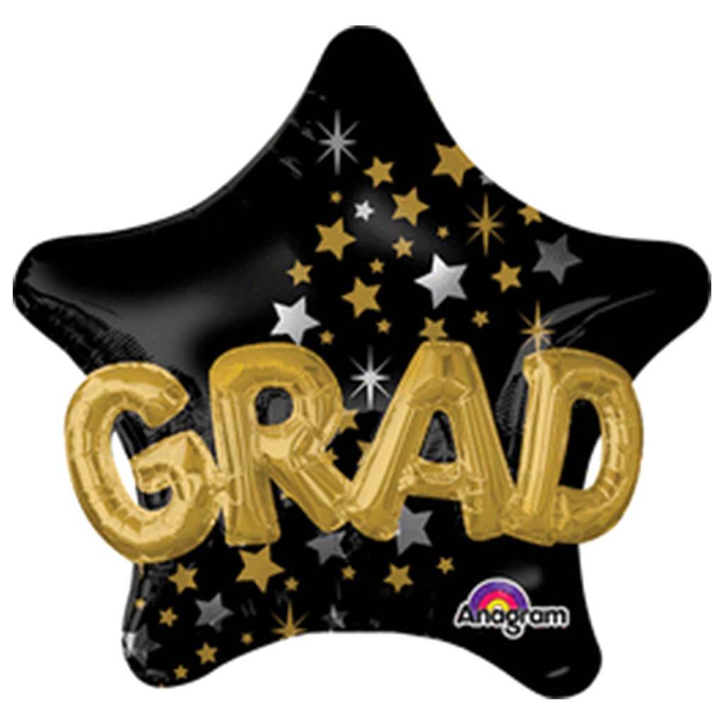 Multi Balloon Congrats Grad Star