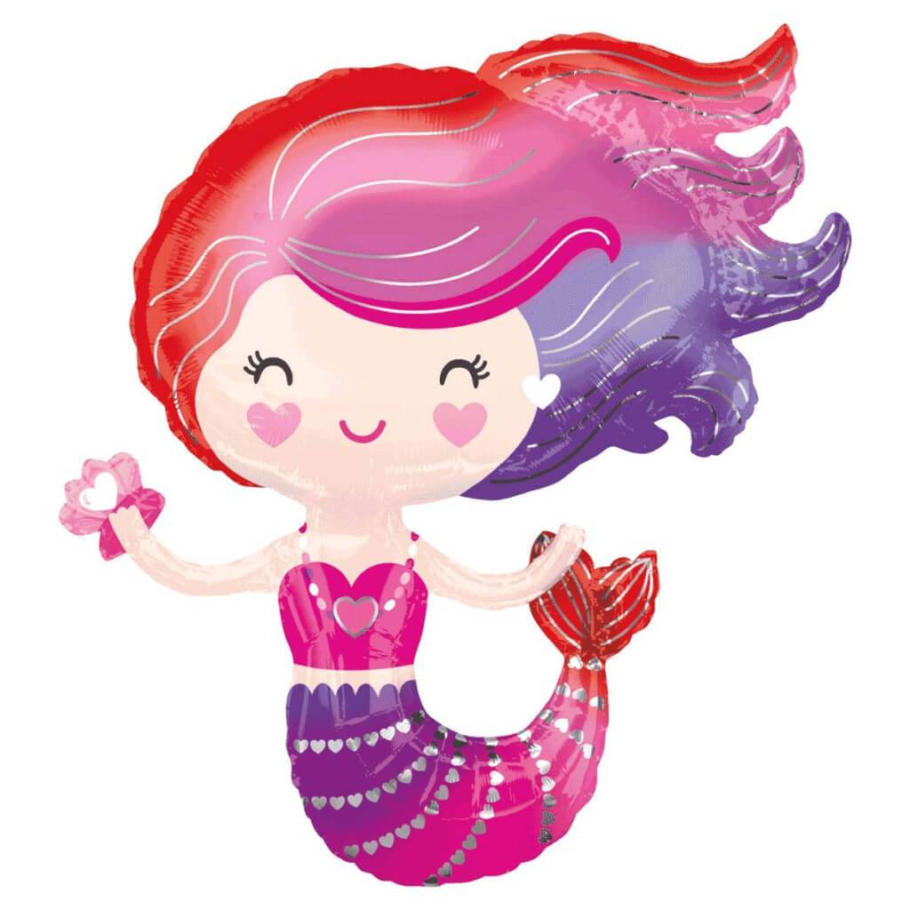 Super Shape Balloon Lovely Mermaid 30in