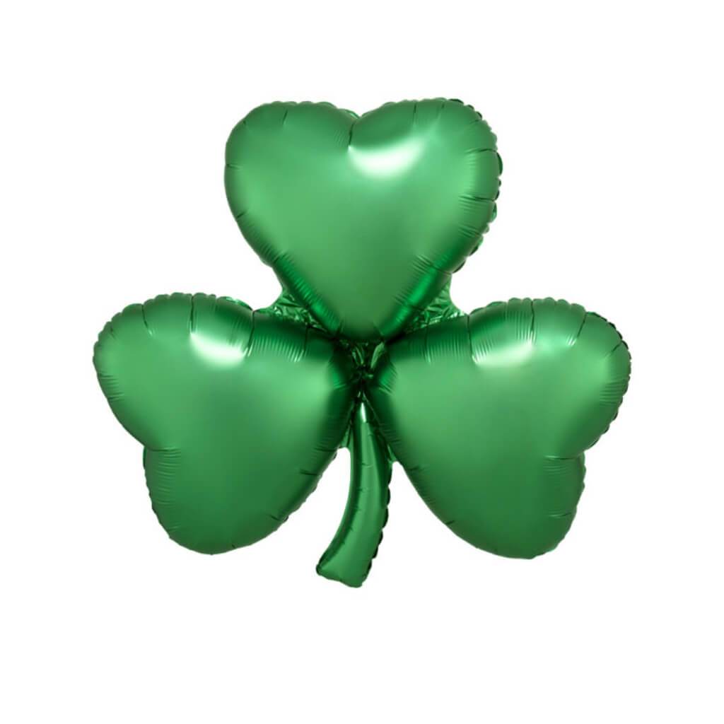 Super Shape Balloon Satin Emerald Shamrock 28in