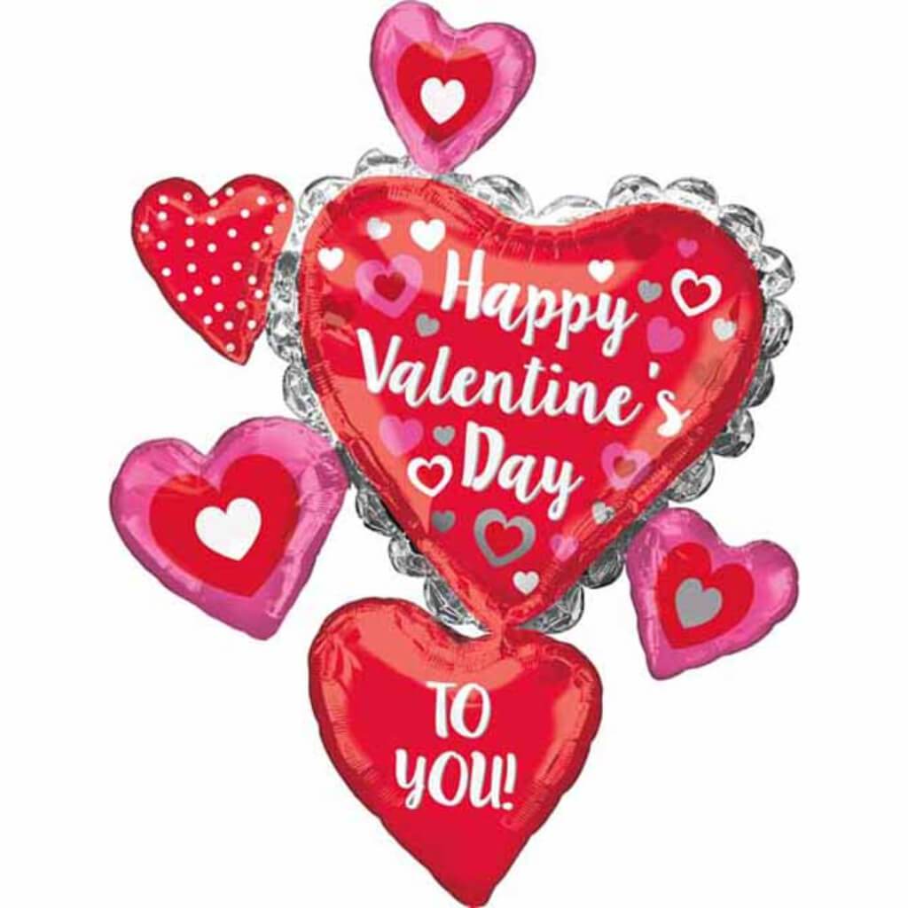 Happy Valentine's Day To You Foil Balloon 34in