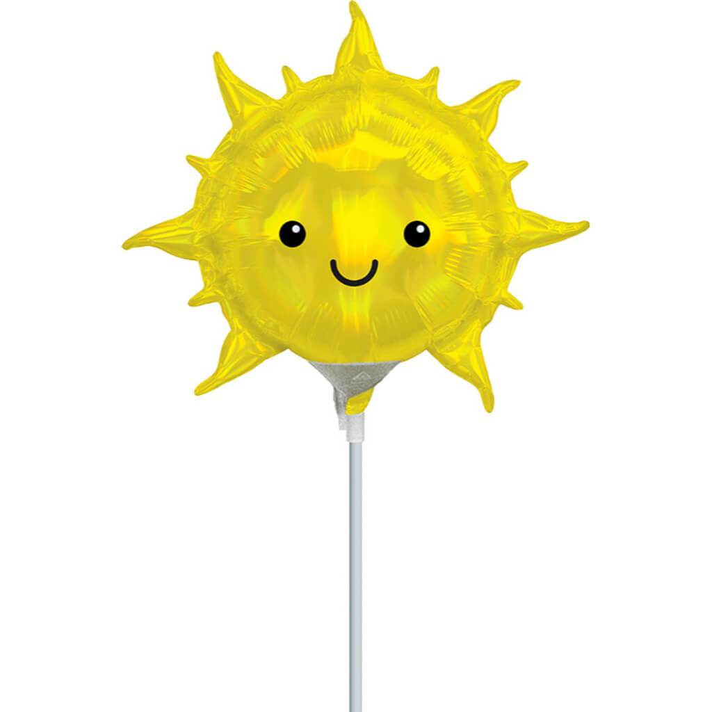 Mini Shape Balloon Iridescent Sun 14in