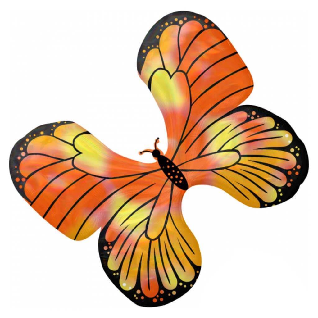 Super Shape Balloon Iridescent Monarch Butterfly 30in