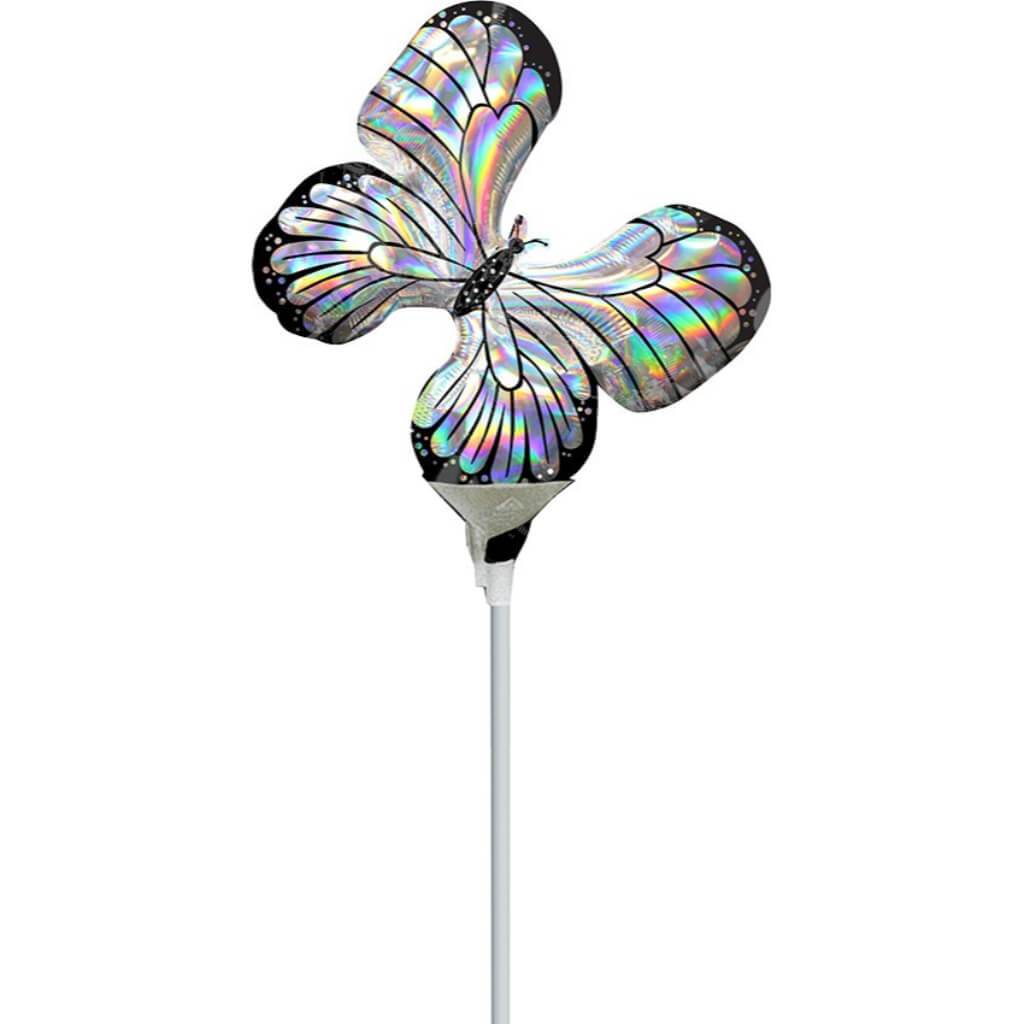 Mini Shape Balloon Iridescent Butterfly 14in
