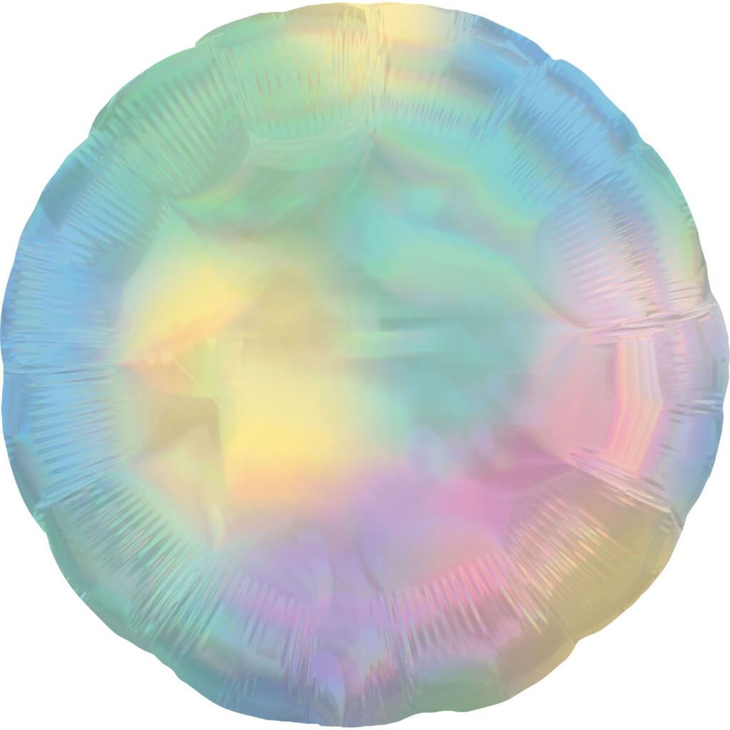 Foil Balloon Pastel Rainbow Iridescent 18in