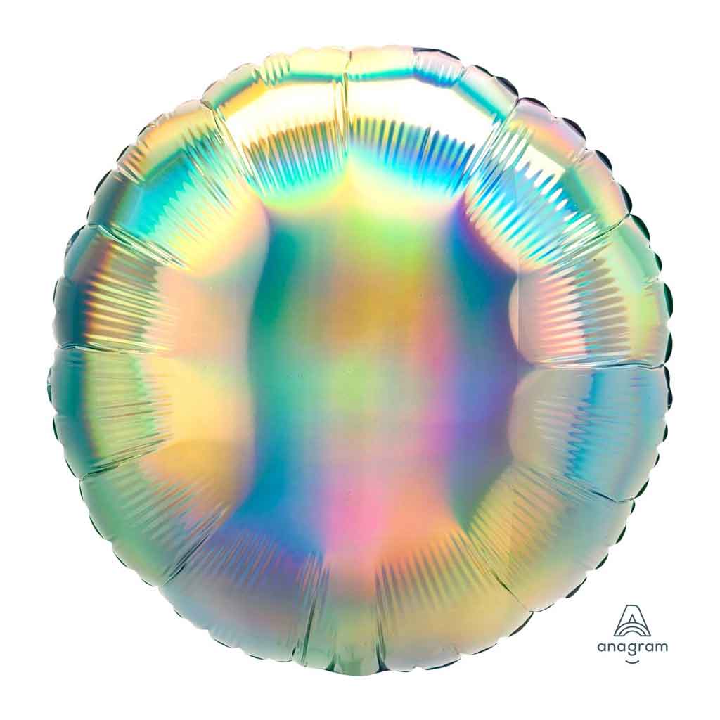 Foil Balloon Pastel Rainbow Iridescent 18in