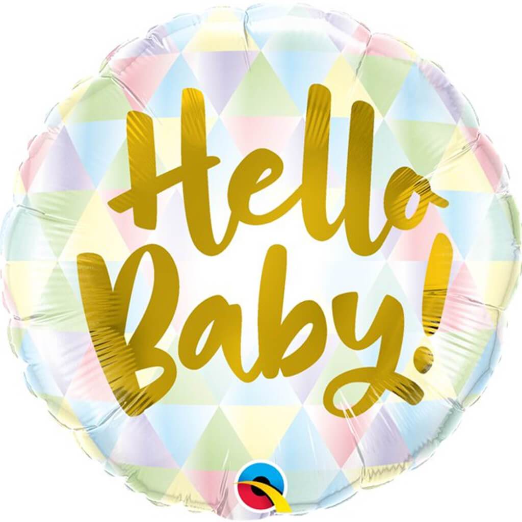 Hello Baby Foil Balloon 18in