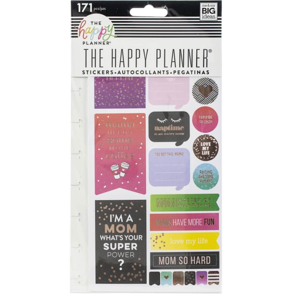 Happy Planner Stickers 5/Sheets Mom Boss