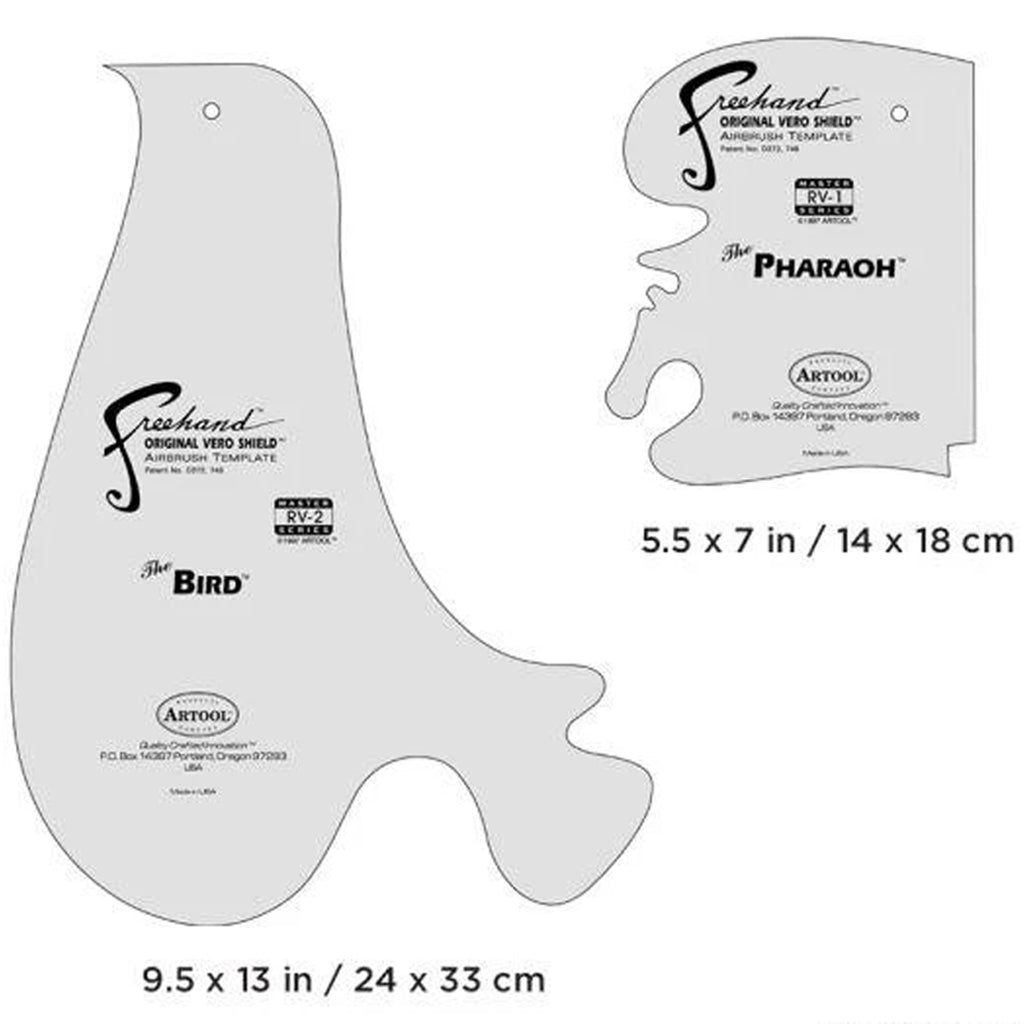 Artool Freehand Airbrush Templates, Freehand Temp Radu Vero