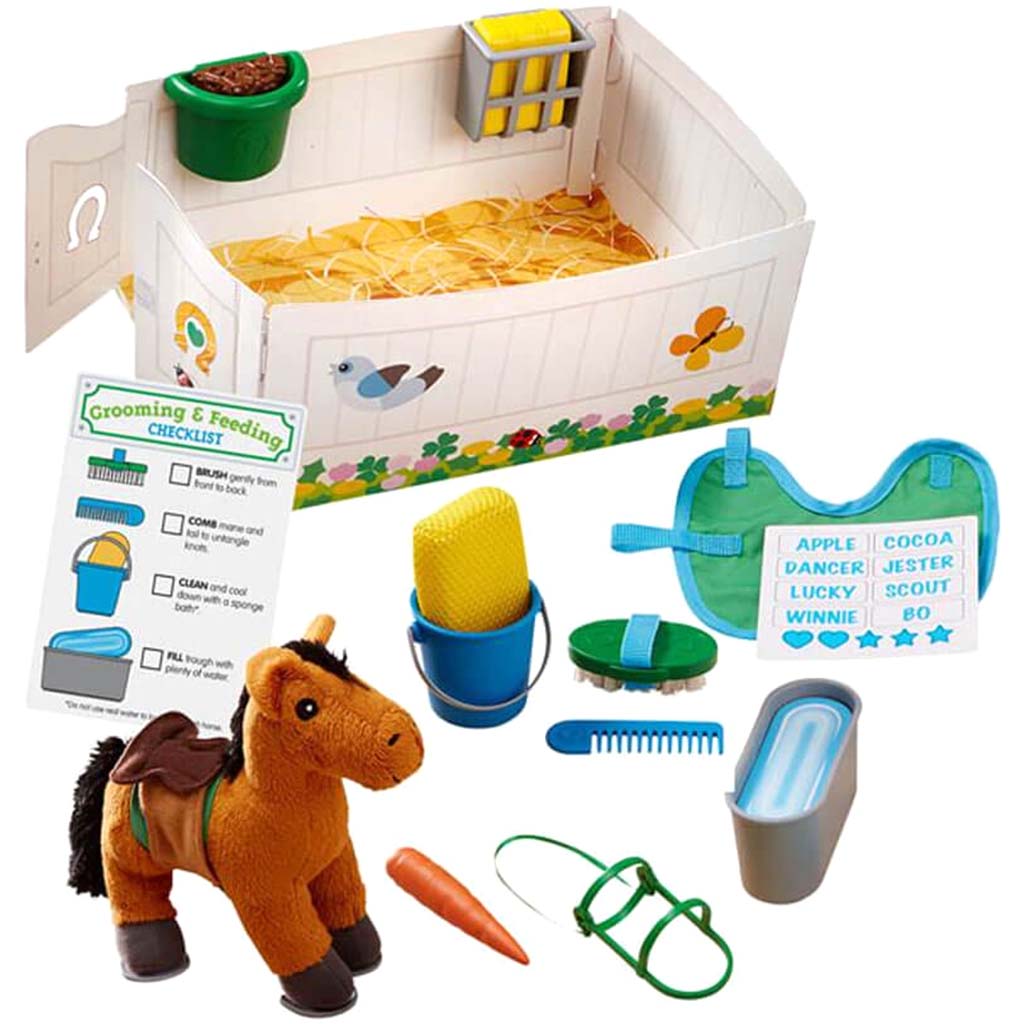 Feed &amp; Groom Horse Care Play Set