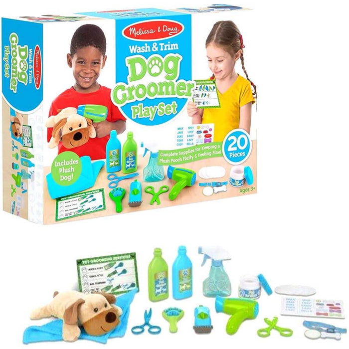 Wash & Trim Dog Groomer Play Set