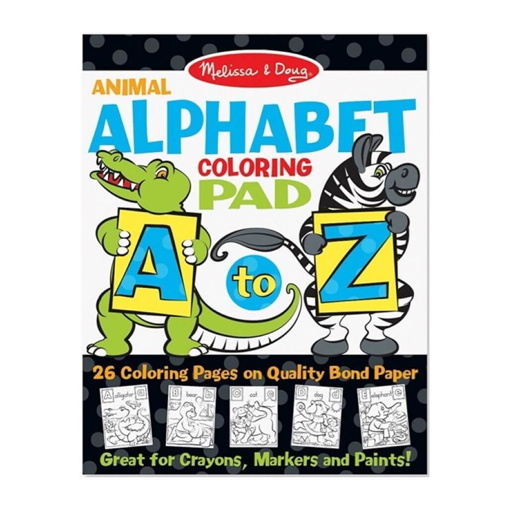 Animal Alphabet Coloring Pad A To Z