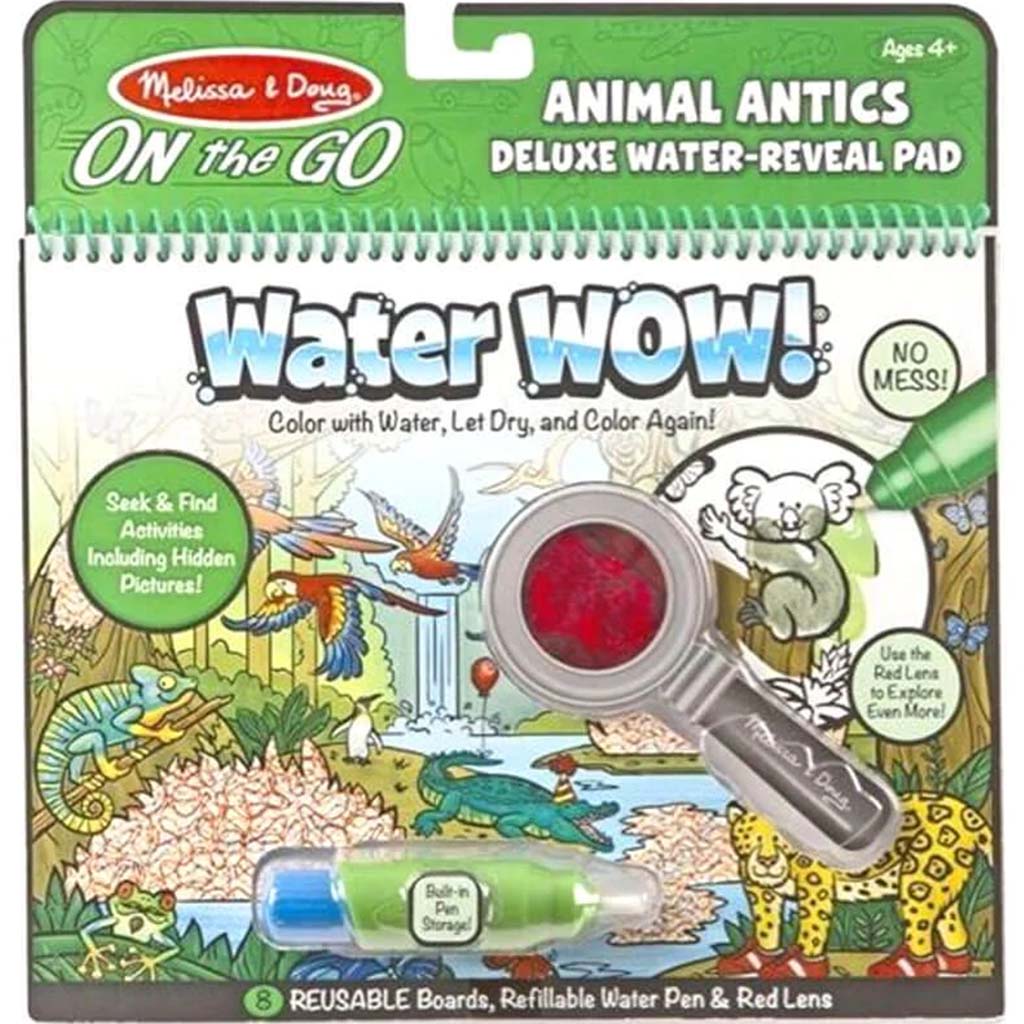 Water Wow Animal Antics Deluxe Water Reveal Pad On the Go Travel Activity