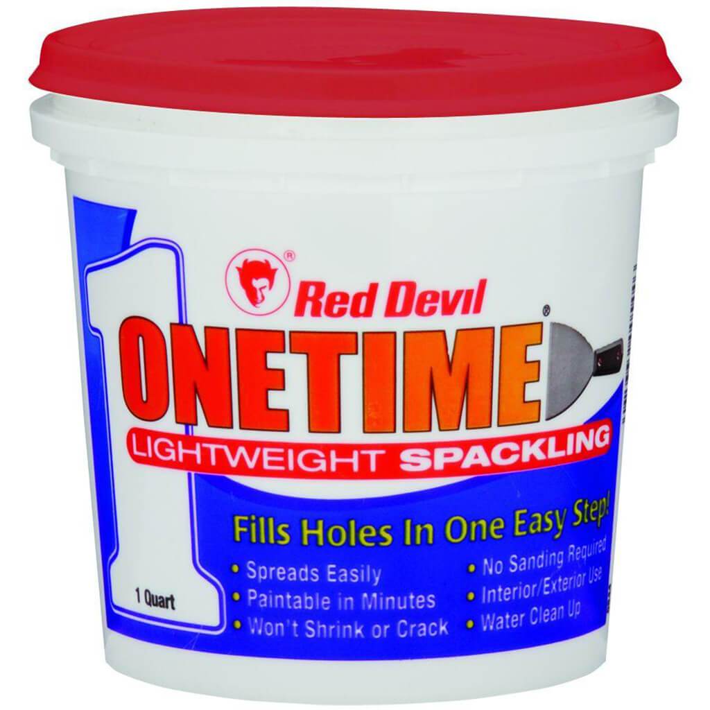 Red Devil Spackling Compound White, 1qt Tub