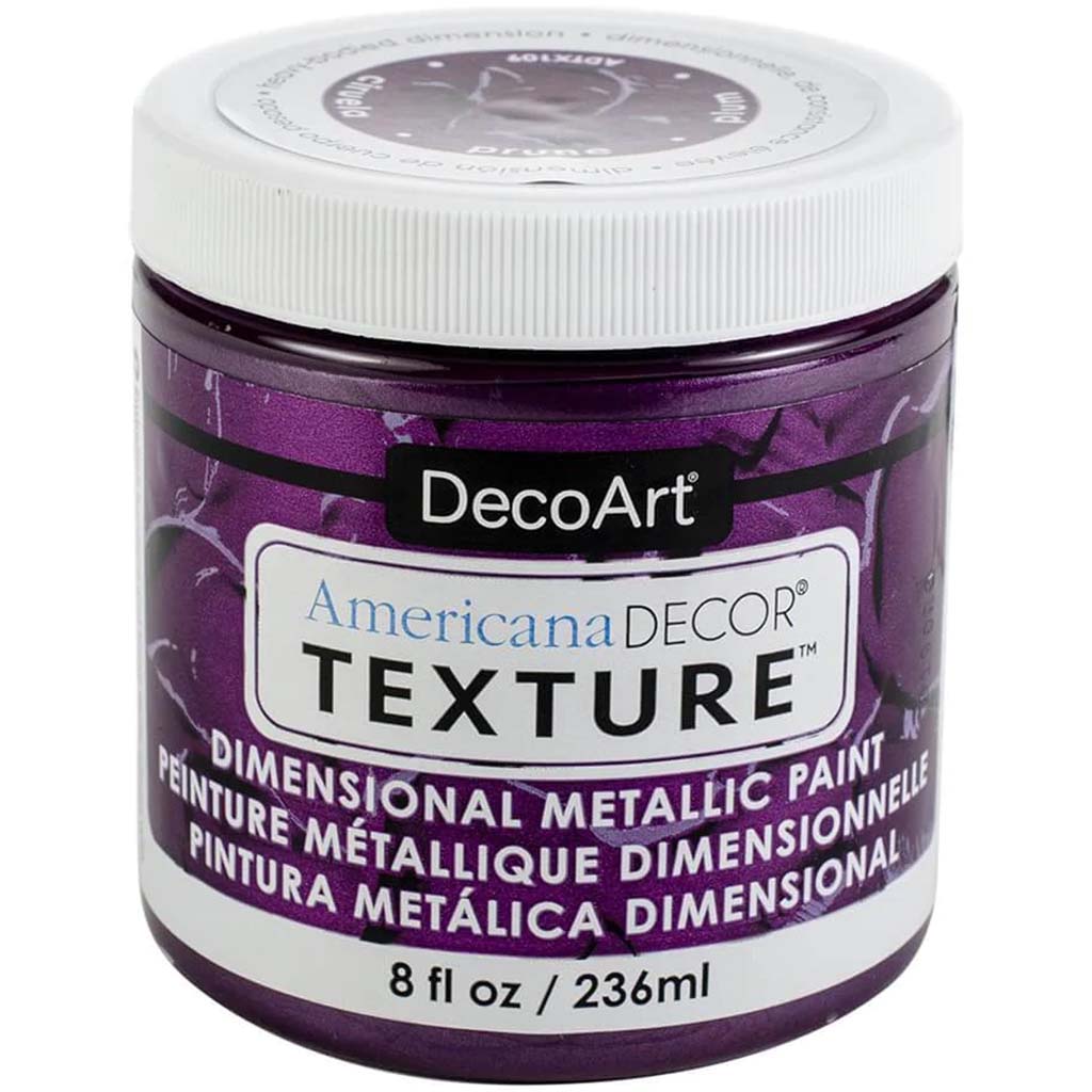 Americana Texture Mettalic Plum 8oz