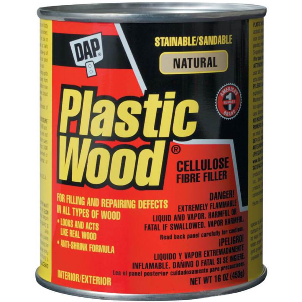 Filler Plastic Wood Natural 16oz