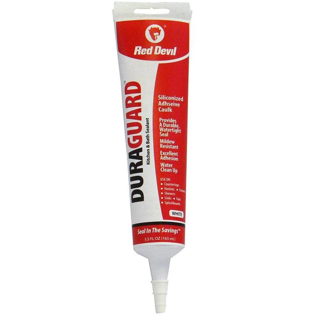 Kitchen &amp; Bath Caulk Bright White Squeeze Tube 5.5oz