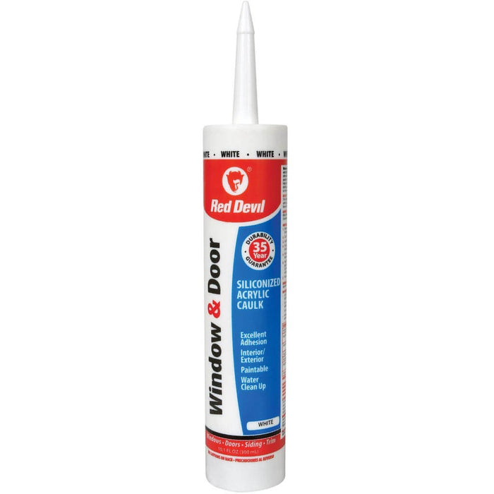 Window & Door Siliconized Acrylic Caulk 10.1oz Dark Brown
