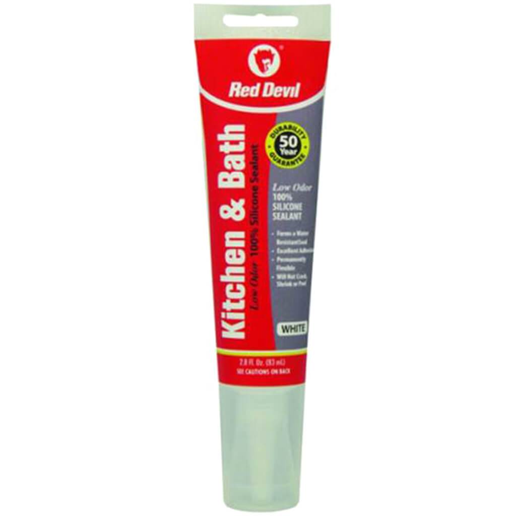 Red Devil Sealant, Clear, 2.8oz Squeeze Tube