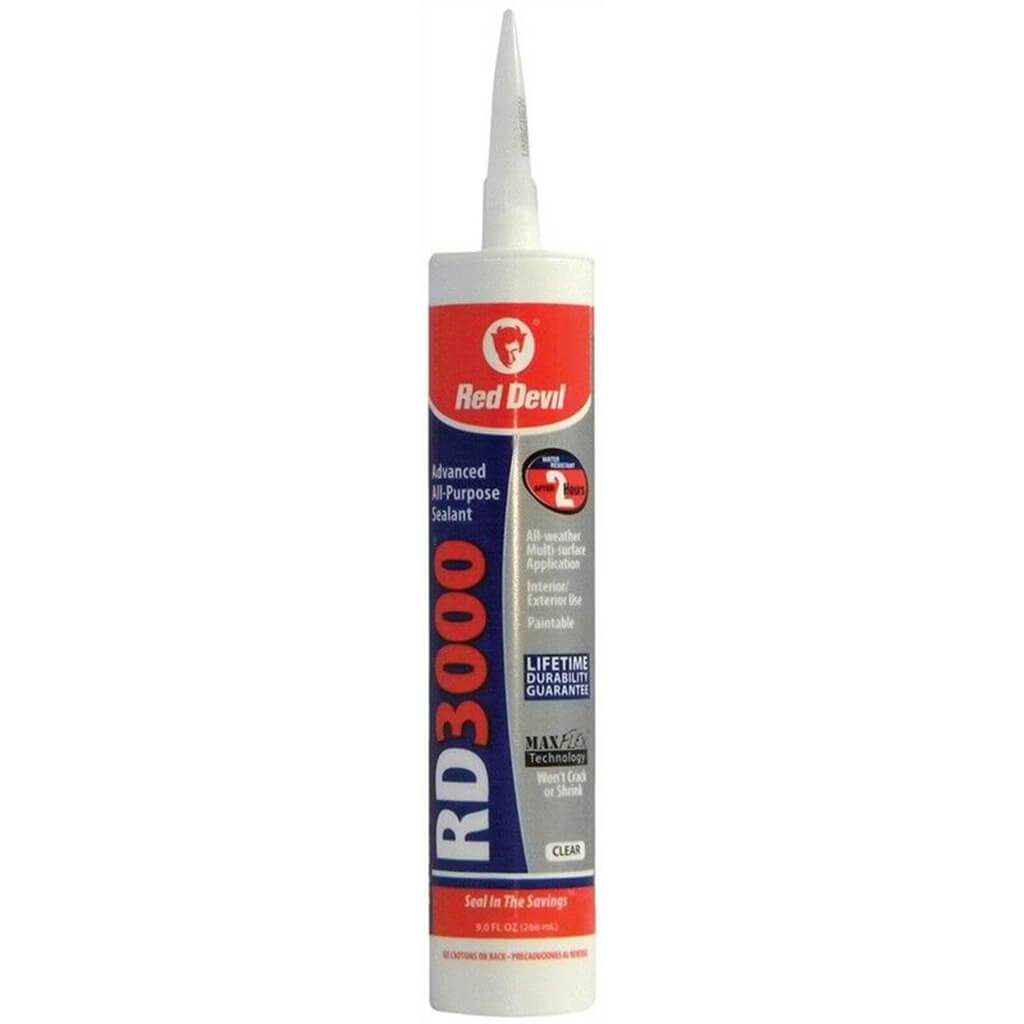 Red Devil Advanced Sealant, Clear, 9oz Cartridge