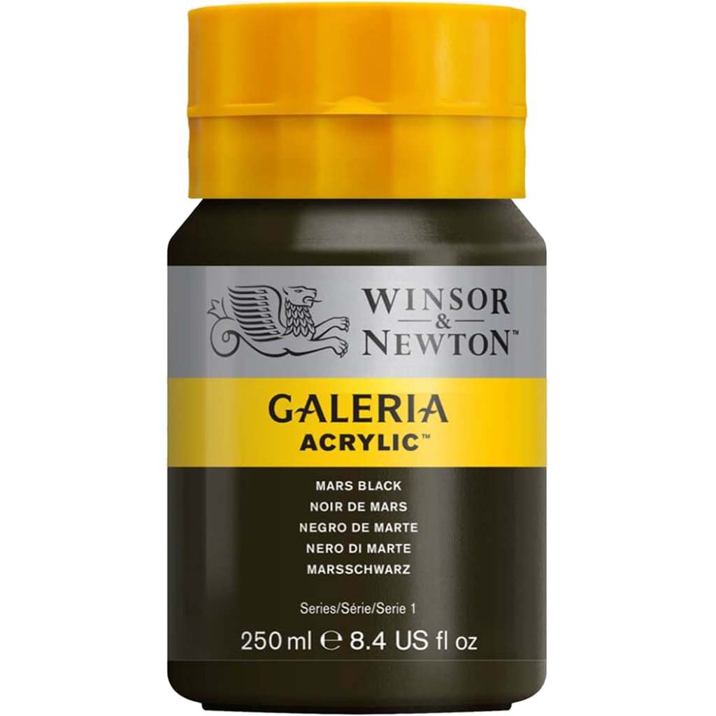 Galeria Acrylics 250ml Squeeze Bottles Mars Black