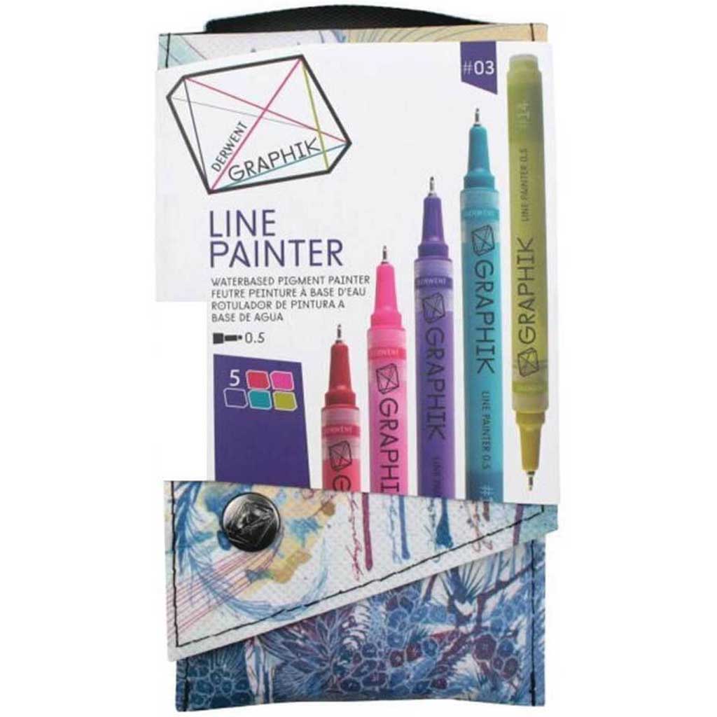 Graphik Line Painter Marker 5 Color Set #3