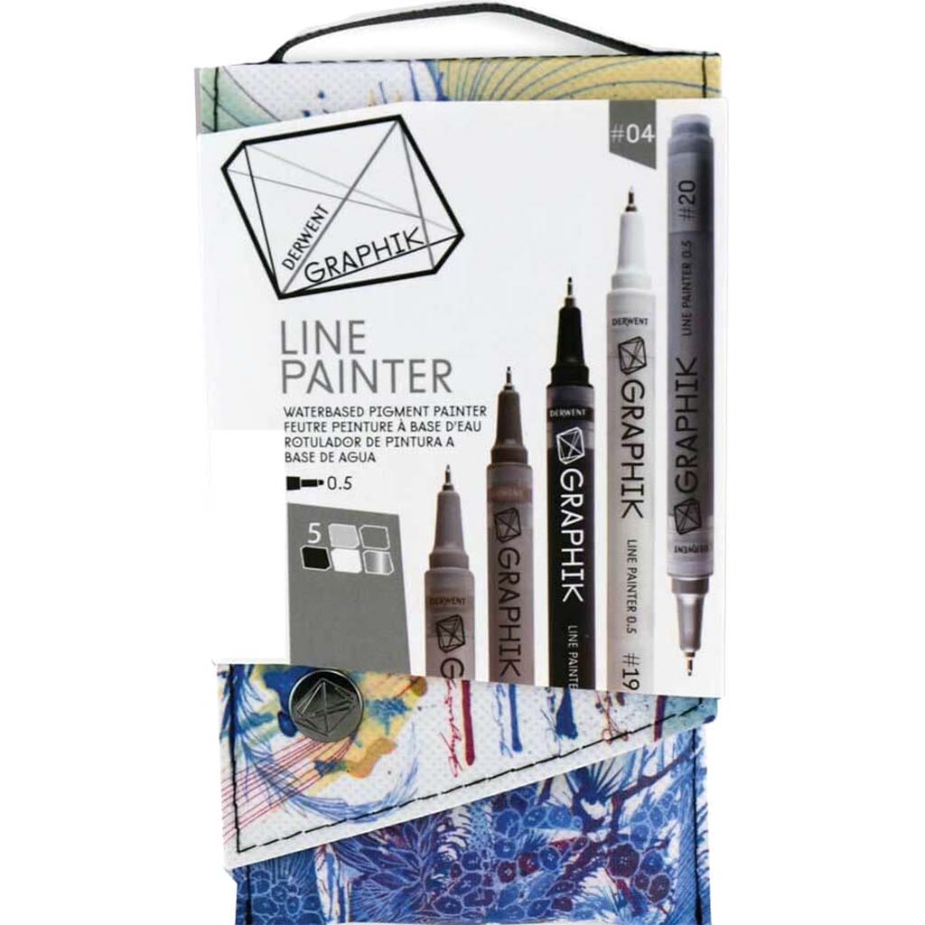 Graphik Line Painter Marker 5 Color Set #4