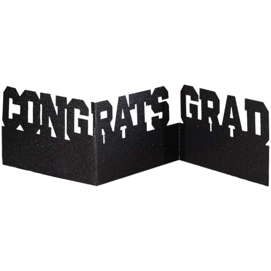 Congrats Grad Accordion Glitter Centerpiece